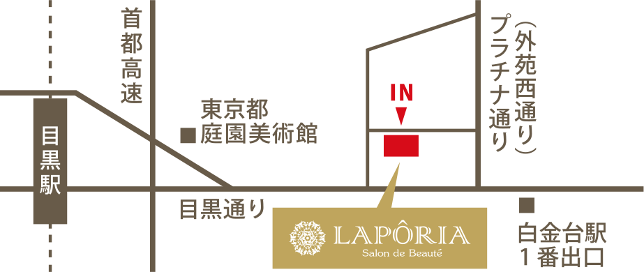 Laporia (ラポーリア)周辺地図